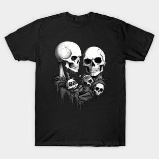 Comic-Style: AI Cyborg Robot Skull and the Apocalypse T-Shirt